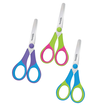 Nożyczki dziecięce 14 cm z gumową rączką